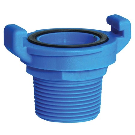 WATTS BRASS & TUBULAR Watts Hose Coupling, 1-1/4 in Connection, MNPT, Glass Fiber Reinforced Nylon 88005315